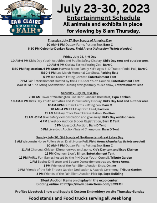 4H Events and Programs Extension Eau Claire County